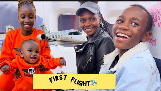 EMOTIONAL🥹Mary ,Freddy and Santi Reaction To Their First Flight Ever 😊||Fulfilling Their Dream ❤️