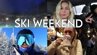 SKI WEEKEND in NEW ENGLAND: VLOG! OUTDOOR HEATED POOl! SKIING with RENTS!