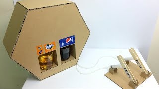 DIY Soda Fountain Machine without Air Pump Motor from Cardboard