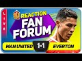 SOLSKJAER'S TACTICAL BLUNDER Manchester United 1-1 Everton | LIVE Fan Forum