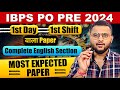 IBPS PO 2024 | PYQs + Most Expected Paper with Timer | Alfa Banker