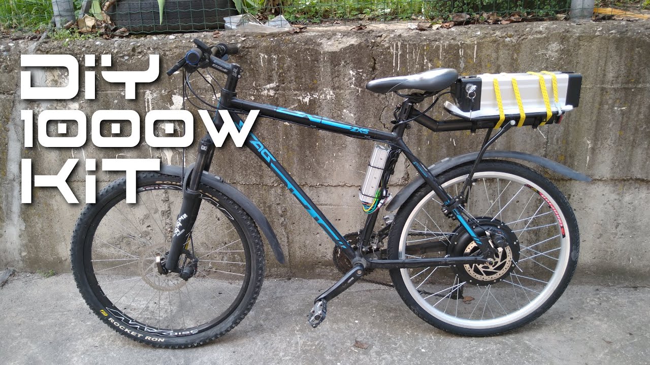 DIY 1000W EBike Conversion KIT - Install And Review - YouTube