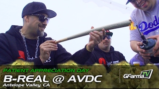 B-Real (Cypress Hill) Smokes 3-Ounce Joint with Fans and Patients, AVDC