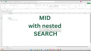 MID with nested SEARCH