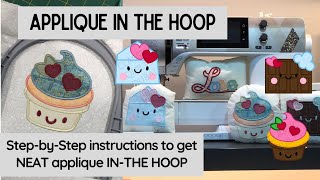 How to Applique In The Hoop/ Applique Embroidery Tutorial on a Sewing Machine!