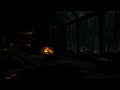 Rainy Night in a Forest Cabin(No Ads)😴💦Cozy Rain+Thunder Sounds for HEALING SLEEP🔥Relaxing,Warm Fire