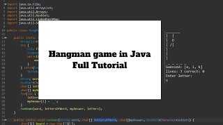 Hangman game in Java Tutorial