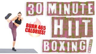 30 Minute HIIT Boxing Workout 🔥Burn 465 Calories! 🔥