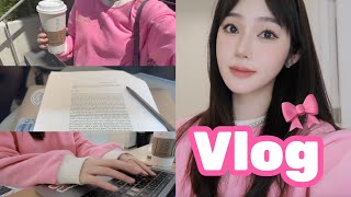 Vlog｜跟我在UCLA过高效的一天｜学习+工作连轴转 「Zoey_ZYi」