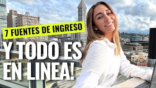 Cómo construí 7 fuentes de ingreso en línea en 24 meses!