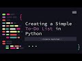 To-Do List in Python | Beginner Python Projects | Projects Explained