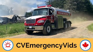 Multiple Department Response - Oyster River Requests Mutual Aid for a Massive Barn Fire