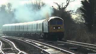 A VERY CLAGGY GBRF 47727 + 701030 Unit Drag @ Haresfield , 07-01-25