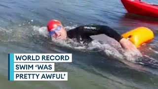 Veteran Adam Diver plunges into Guinness World Records with 46-mile swim