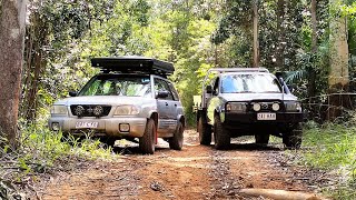 Subaru and Mazda bravo off-road glasshouse, huge wheel lifts.