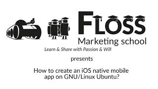 How to create a native ios mobile app in GNU/Linux?