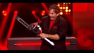 Michael Goudeau juggles with a chainsaw - Semi-Final 2 - France's Got Talent 2013