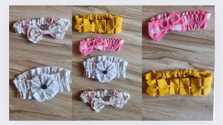 fabric hairband cutting and stitching/4 let's baby girl hairband making at home easy way #diy