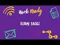 Work Ready: Resume Basics