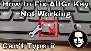How to Fix Alt Gr Key Not Working - Unable to Type @ Solved - Working 2024