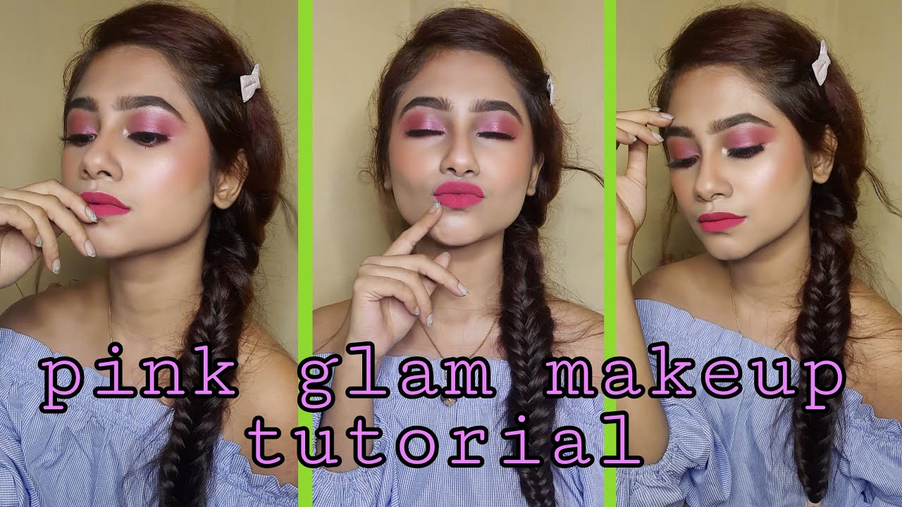 Pink Glam Makeup Tutorial 🥰 - YouTube