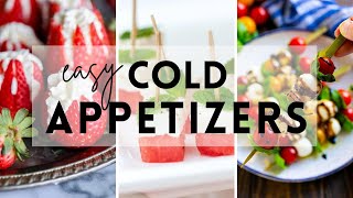 25 Easy Cold Appetizers #appetizers #recipes #sharpaspirant