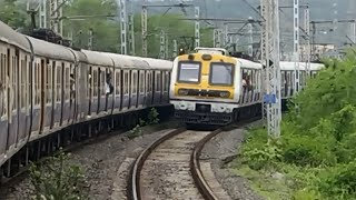 Mumbai Harbour Line Kharghar to Belapur CBD Slow Local Amazing Curved Crossing #mumbailocaltrains