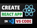 How To Create React App in Visual studio code