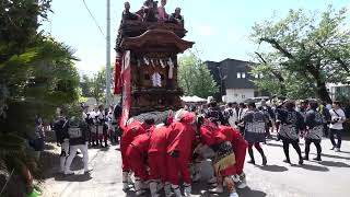 旧常滑地区祭礼2023（日）常石神社　奥条字　常石車２