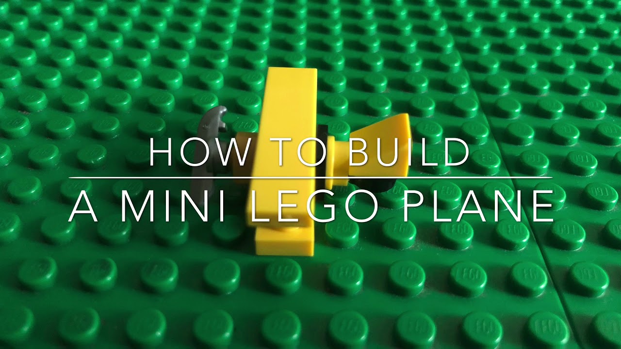 How To Build A Mini Lego Plane Youtube