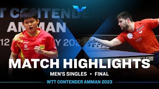 Lin Shidong vs Dimitrij Ovtcharov | MS Final | WTT Contender Amman 2023