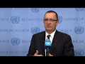 Jeffrey Feltman (DPA) on the DPR Korea - Media Stakeout (12 December 2017)