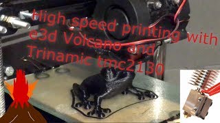 High speed realtime print: E3d Volcano + TMC2130 @ 1/4 stepping