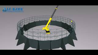 Installation of dome space frame