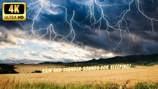 🌧️ Rain and Thunder Sounds for Sleeping | Relieve Sleep Disorders | 💤 Sleep Aid instantly