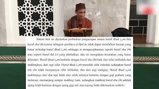 Syarah matan Jazariyyah (12) - Bab peringatan huruf ض dan ظ Ustadz Raden Soekarno Lc,M Hum”