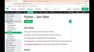 Python Set methods add, update, and union (CS105 at UIUC)