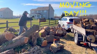 MOVING DAY (& some splitting) ​ @EastonmadeWoodSplitters #AXIS #firewood #diy #sidehustle - 052