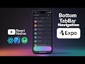 Custom Bottom TabBar in React Native Expo Router | Tab Navigator for Beginners | React Native Expo