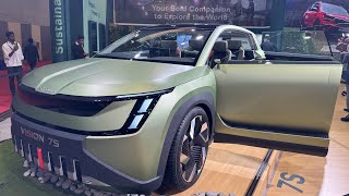 Skoda Vision 7S | Screens In Its Doors | Bharat Mobility Expo 2025