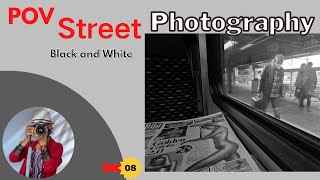 🇩🇪POV street photography from the train||Black and white street photography ||德國街拍