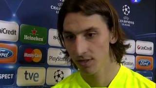 Zlatan Ibrahimovic Interview -  After The Game VS. Stuttgart 1-1