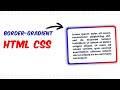 How to create Gradient Border with Html CSS | CSS Border Tutorial