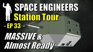 Space Engineers - EP33 - Station Tour - Massive Air Tight Hangar Door | Tutorial | Let's Play