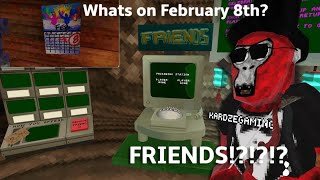 You can have FRIENDS NOW!?!?!? Also what's on February 8th? (Gorilla Tag VR Update)