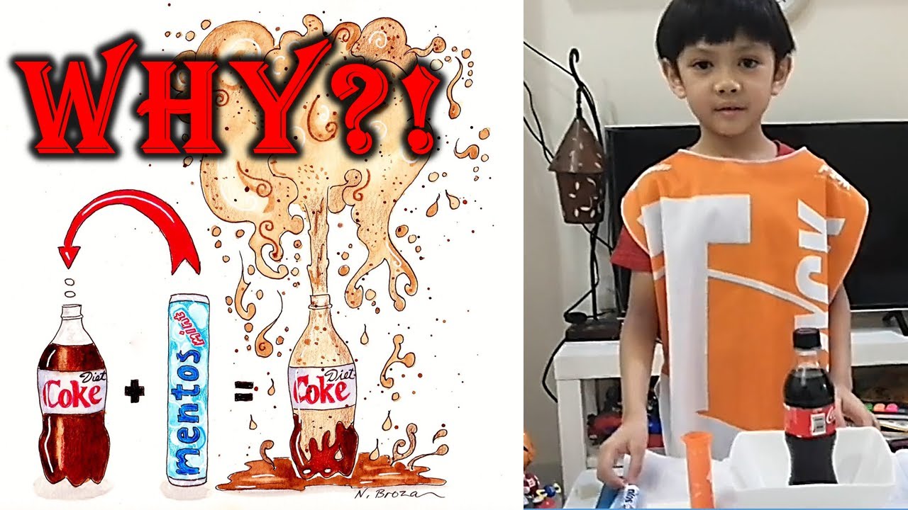 MENTOS & COKE DIET ERUPTION - SCIENCE EXPERIMENT - YouTube