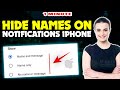 How to hide names on notifications iphone 2024