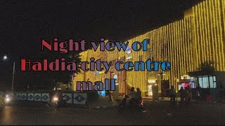 Night view of Haldia city centre mall.