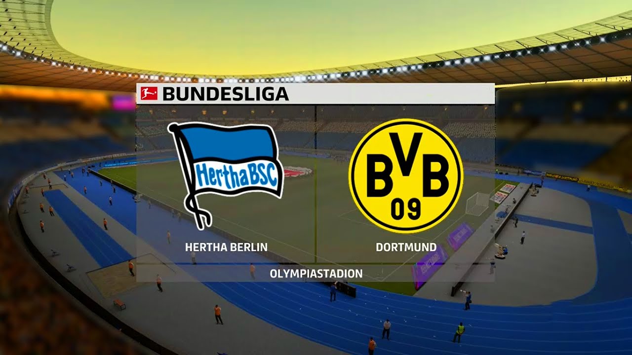 Hertha Berlin Vs Borussia Dortmund | Bundesliga (21/11/2020) | Fifa 21 ...