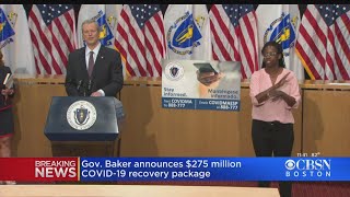 Gov. Baker Announces $275 Million COVID-19 Recovery Package